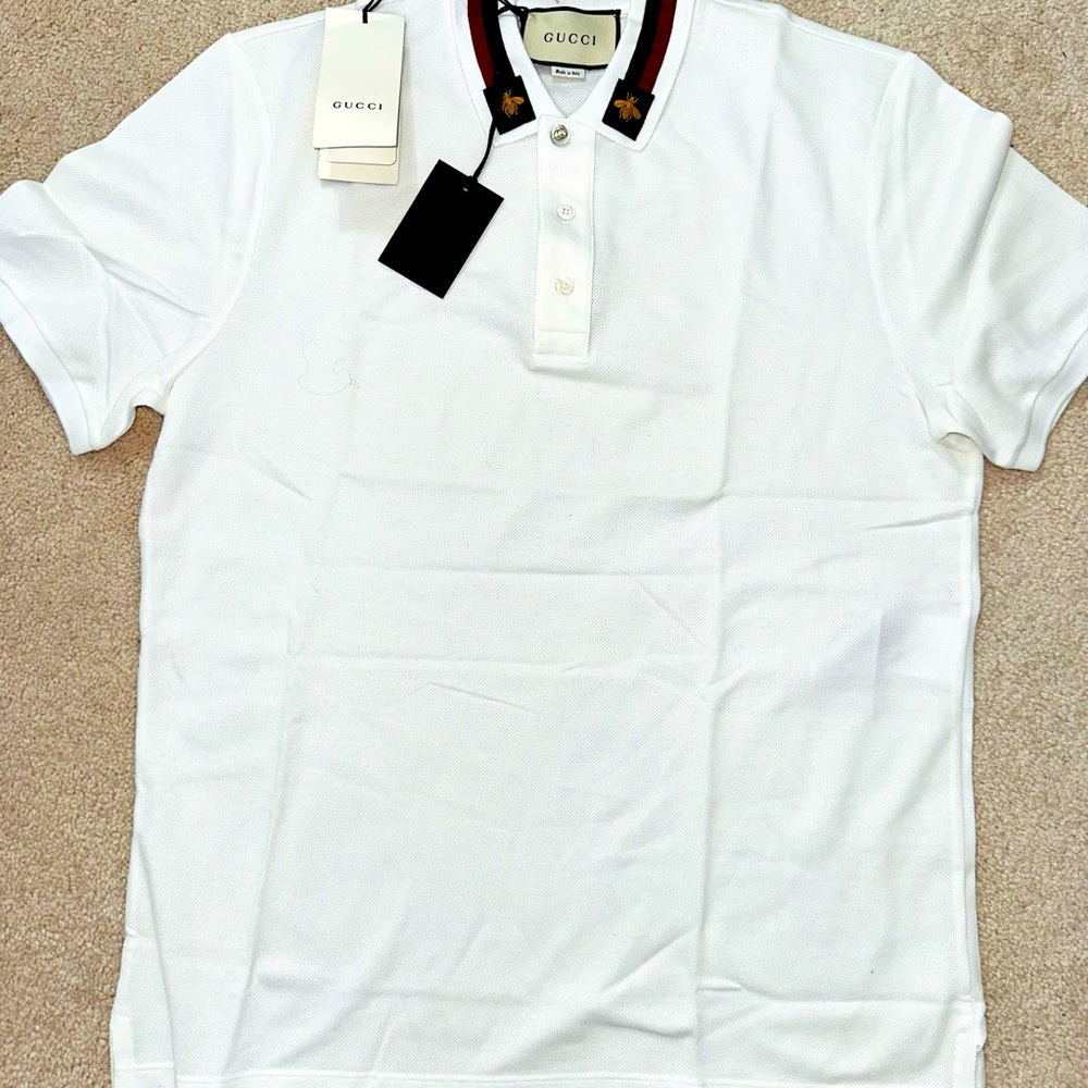 NEW GUCCI MENS HI TECH POLO STRETCH